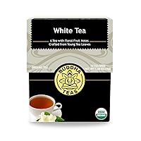 Buddha Teas - Organic White Tea - For Health & Wellbeing - Light & Refreshing - With Vitamins, Antioxidants & Minerals - Clean Ingredients - Caffeinated - OU Kosher & Non-GMO - 18 Tea Bags (Pack of 1)