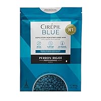 Blue 400g Unscented All-Purpose Wax Beads - Perfect for Sensitive Skin, Easy Removal Peel-Off Texture, Fluid Gel, NO STRIP NEEDED