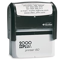Largest self-Inking Stamp. Up to 8 Lines.This Stamp is Perfect for Bank Endorsement, Return Address or Custom Message Stamps self Inking Stamp - 4926 - Impression Size 1-1/2