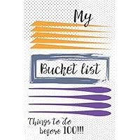 My Bucket list before 100 things to do, Creative Journal: 50- Challenge Bucket list & Planner with Inspirational Quotes and Prompts (Simple ideas)