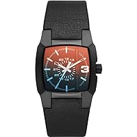 Diesel Cliffhanger Watch for Men, Quartz Movement with Silicone, Stainless Steel or Leather Strap