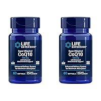 Super Ubiquinol CoQ10 with Enhanced Mitochondrial Support, ubiquinol CoQ10, shilajit, potent heart health & cellular energy production support, ultra-absorbable, gluten-free, 60 softgel