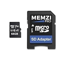 PRO 64GB Memory Card Compatible for AKASO Brave 7 LE, 6 Plus/6/5/4, V50 Elite/Native/Pro/Pro SE, V50, EK7000 Plus/Pro Action Cameras - 100MB/s Class 10 U3 A1 V30 microSDXC with SD Adapter