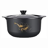 MEIYITIAN Casserole Stew Pot Soup Pot Induction Cooker Open Flame Universal Soup Porridge Dual-Use Ceramic Pot (Size : 2.5L)