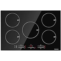 thermomate Built-In Ceramic Cooktop | 3 High Power Burners, 9 Power Settings | 24-Inch - Sensor Touch