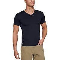Men's Heatgear Tactical V-neck Compression Short-sleeve T-shirt