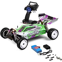 WLtoys High-Speed RC Car 104002 RC Car High Speed 60km/h 1/10 2.4GHz 4WD Racing Car RTR Toy for Kids Boys with Brushless Motor Metal Chassis (104002 1 * 3000)