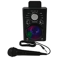 Singsation Karaoke Machine - Full Karaoke System for Adults or Kids, with Wireless Bluetooth Speaker and Microphone. Works with All Karaoke Apps via Smartphone or Tablet