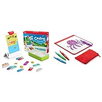 Osmo - Coding Starter Kit Plus Monster for iPad - 3 Educational Learning Games - Ages 5-10+ - Learn to Code, Coding Basics & Coding Puzzles - STEM Toy iPad Base Included