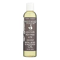 Soothing Touch Massage Oil Nut Free, 8 Fluid Ounce