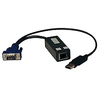 KVM Switch USB Server Interface Unit Virtual Media HD15 USB RJ45(B078-101-USB-1)