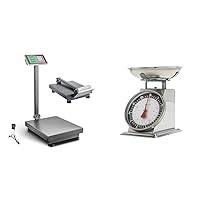 VEVOR Computing Digital Platform Scale, 660 lbs Load, 0.1 lbs Accuracy Computing Floor Scale & Taylor Mechanical Kitchen Weighing Food Scale Weighs up to 11lbs, Measures in Grams and Ounces