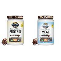 Organic Vegan Chocolate Protein Powder Raw Organic Meal Replacement Shakes - Chocolate Plant Based Vegan Protein Powder