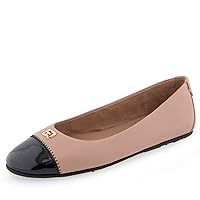 What's What Women's Piper Ballet Flat, Blush Leather, 5.5