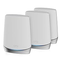 NETGEAR Orbi Whole Home Tri-band Mesh WiFi 6 System (RBK753) – Router with 2 Satellite Extenders | Coverage up to 7,500 sq. ft. and 40+ Devices | AX4200 (Up to 4.2Gbps)