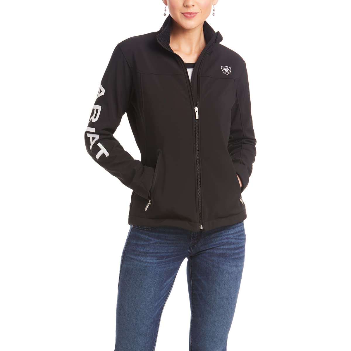Ariat Women's New Team Softshell Jacket – Wind and Water Resistant Jacket