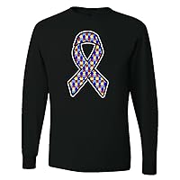 Wild Bobby Autism Awareness Big Ribbon Symbol Autism Awareness Men's T-Shirt