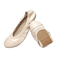 NITTI Women's Ballet Flats Classic Round Toe Flats Shoes Casual Comfort Slip On Soft Walking Shoes
