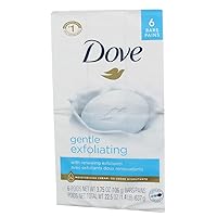 Dove Gentle Exfoliating Beauty Bars 4 oz, 6 bars