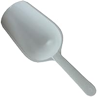 White Sovereign Plastic Ice Scoop (1 Pc.) - Premium Plastic Scoop, Perfect Serveware For Ice Cream, Popcorn & Snacks