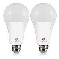 Great Eagle 50/100/150W Equivalent 3-Way A21 LED Light Bulb 2700K Warm White Color (2-Pack)