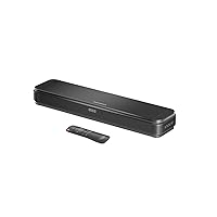 2.1ch 80W Sound Bar for TV with Dolby Audio and Built-in Subwoofer, Bluetooth TV Speaker Soundbar with HDMI-ARC and Optical Connectivity, Enhanced Clarity and Balanced Bass, Black