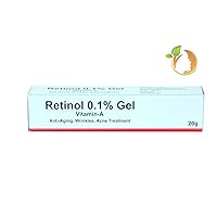 Retinol Gel 0.1 Vitamin A Repairs Fine Lines & Wrinkles, Scar Treatment, Age and Sun Spots, Anti-Aging Formula , 20 Grams