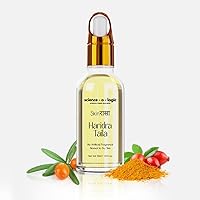 Science O Logic 100% Pure Ayurvedic Facial Oil with Turmeric, rosehip, seabuckthorn, 13 other oils for glowing skin, radiance, pigmentation, sensitive skin | Blemish control | 30 ML