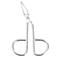 Happyyami Nose Hair Trimmer Eyebrow Scissor Shaped Stainless Steel Slant Tip Eyebrow Straight Tip Clip Hairgripping Eyebrow Beauty Tools for Women and Men () Lash