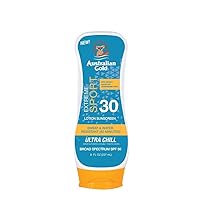 Australian Gold Extreme Sport Sunscreen Lotion SPF 30, 8 Ounce | Broad Spectrum | Sweat & Water Resistant | Non-Greasy | Oxybenzone Free | Cruelty Free