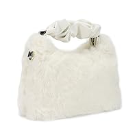 Fluffy Shoulder Bag Furry Hobo Purse Bag Cute Plush Tote Purse for Women