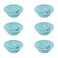 6 Pieces Steamable Silicone Cake Mold Heat Resistant Non-Stick Cake Pan Kitchen Baking Bakeware Home Baking Tool Silicone Muffin Molds For Baking