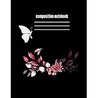 Composition Notebook: Floral college ruled 120 pages: Sketching and Notes, School Home Business Writing For Girls and Kids With Gorgeous Beauty