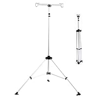Professional Retractable Folding Infusion Stand, Stainless Steel Pole Drip Bag Stand Dialysis Bag Holder for Elderly Home Care,Hospital and Clinic