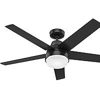Fan Company 51314 Aerodyne Ceiling Fan, 52, Matte Black