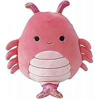 Squishmallows Official Kellytoy Collectible Sea Life Squad Squishy Soft Animals Ocean Fish (Simone Shrimp, 8 Inch)