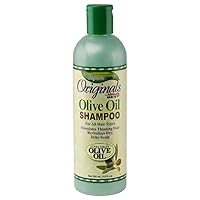 Originals by Africa's Best Olive Oil Shampoo, Formulated With Extra Virgin Olive Oil, Moisturizes, Stimulates Thinning Hair, Revitalizes Dry, Itchy Scalp, 12 oz