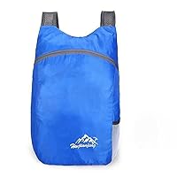 Outdoor UltraLight Folding Backpack Travel Bag Water-Repellent Stowable Backpack Outdoor Sports Bag (Blue)