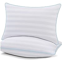 Pillows Queen Size Set of 2, Soft Bed Pillows for Sleeping for Back and Side Sleeper Hotel Pillows for Adults