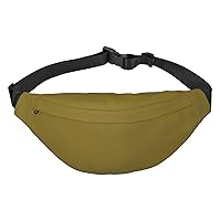 Moss Green Printed Fanny Pack Belt Bag Waist Bag With 3-Zipper Pockets Adjustable Crossbody For Sports Running Travel
