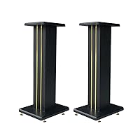 2Pcs Wooden Speaker Stands, Surround TV Platform Equipment and Home Theater Stand, for Home Theater Series (Size : 90Cm) (40cm) Beautiful Scenery (60cm)