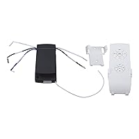 Fockety Universal Ceiling Fan Remote Control Kit, 3 in 1 Speed, Light and Timing Wireless Remote Control and Receiver for Ceiling Fan Lamp, Light Fan Controller