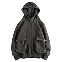 Autumn and Winter American Retro Hooded Men' Cotton Washed Heavyweight Casual Functional Pocket Jacket