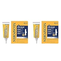 Neosporin + Maximum-Strength Pain Relief Dual Action Antibiotic Ointment with Bacitracin Zinc 0.5 Oz (Pack of 2)