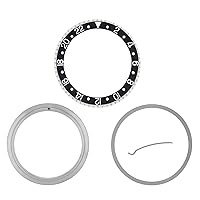 Ewatchparts RETAINING + BEZEL+ INSERT COMPATIBLE WITH ROLEX NEW GMT 16700 16710 16713 16718 16760 BLACK