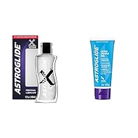 X Premium Silicone Personal Lubricant (5oz), Extra Long-Lasting Silky Lube & Ultra Gentle Gel Lube, Personal Lubricant (3oz), Hypoallergenic, Water BasedLube
