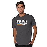 Star Trek Rainbow Trail Shirts for Men, Short Sleeve T Shirt, Officially Licensed