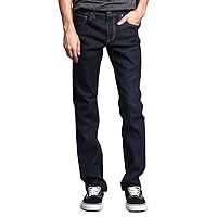 Victorious Men's Slim Fit Unwashed Raw Denim Jeans DL980
