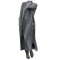 Womens Sweater Dress Autumn and Winter Sweater Dress Slim Fit Hip Skirt Casual Dress