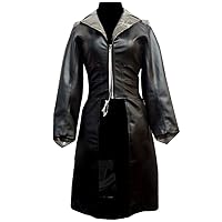 Stylish Women's Killer Frost Caitlin Snow Flash S3 Black Leather Coat